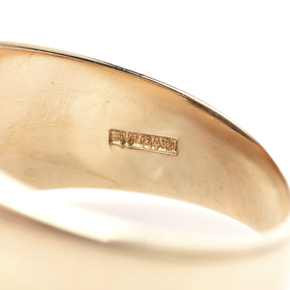 Bulgari 18K Yellow Gold Amethyst Tronchetto Ring 50 5.25 6 of 6