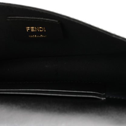 Fendi Vitello Liberty F is Fendi Bi-Color FF 1974 Embossed Envelope Belt Bag Maya Black 5 of 11