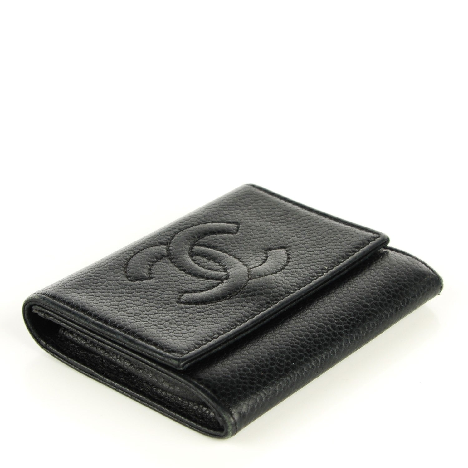 Chanel Caviar Timeless CC Flap Card Holder Black 4 of 8