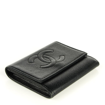 Chanel Caviar Timeless CC Flap Card Holder Black 4 of 8