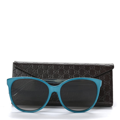 Gucci Round Frame Sunglasses GG3845/F/S Turquoise 8 of 8
