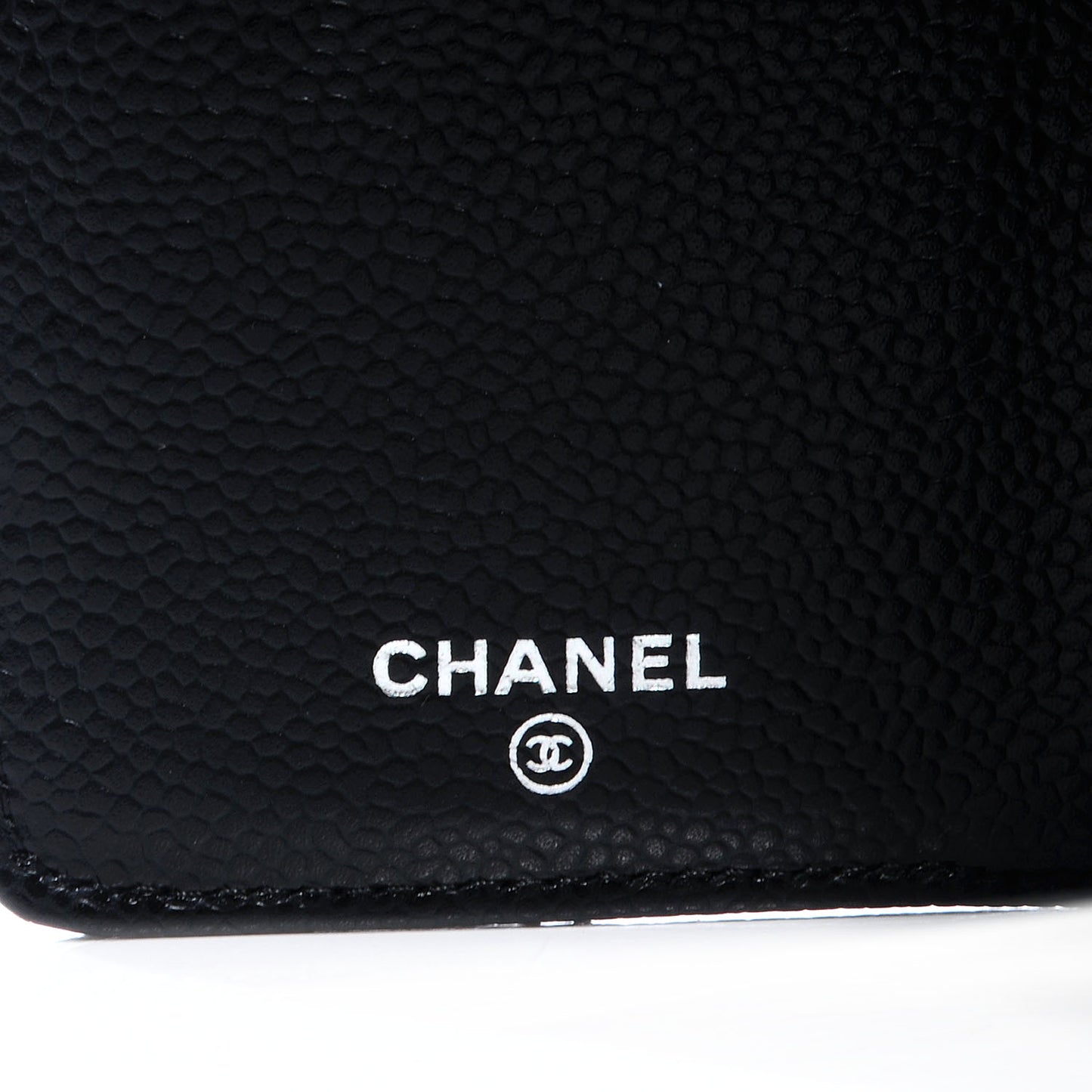 Caviar Quilted Yen Wallet Black