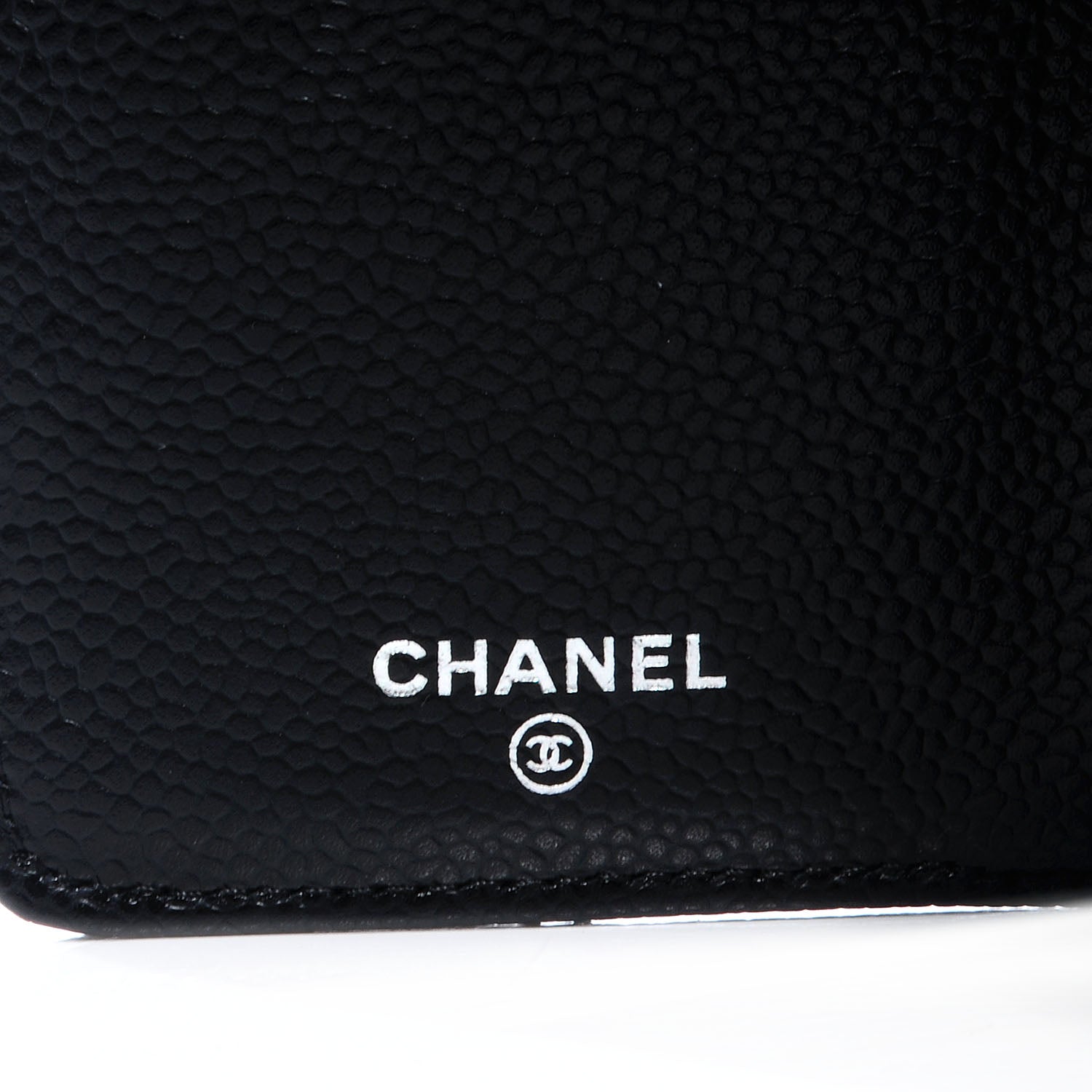 Chanel Caviar Quilted Yen Wallet Black 7 of 9