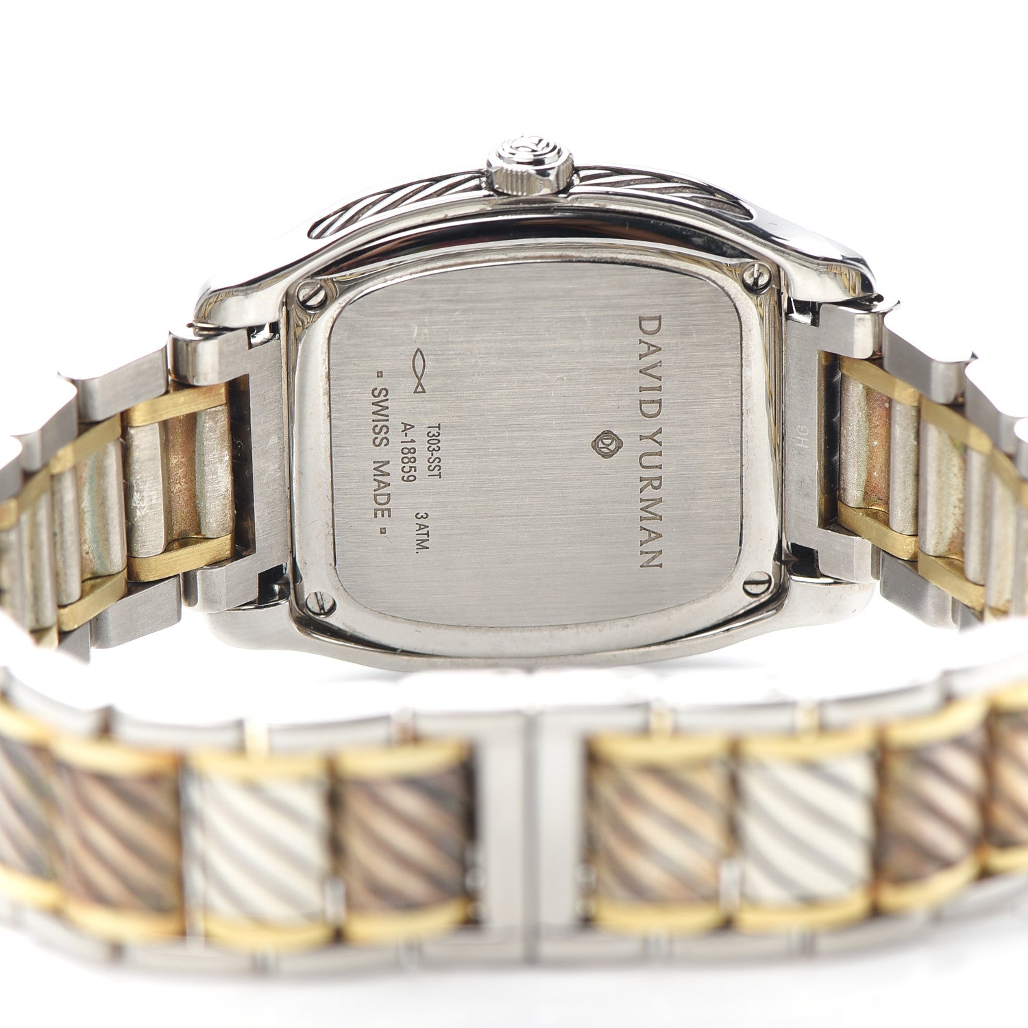 David Yurman Stainless Steel 18K Yellow Gold 32mm Thoroughbred Quartz Watch 4 of 6