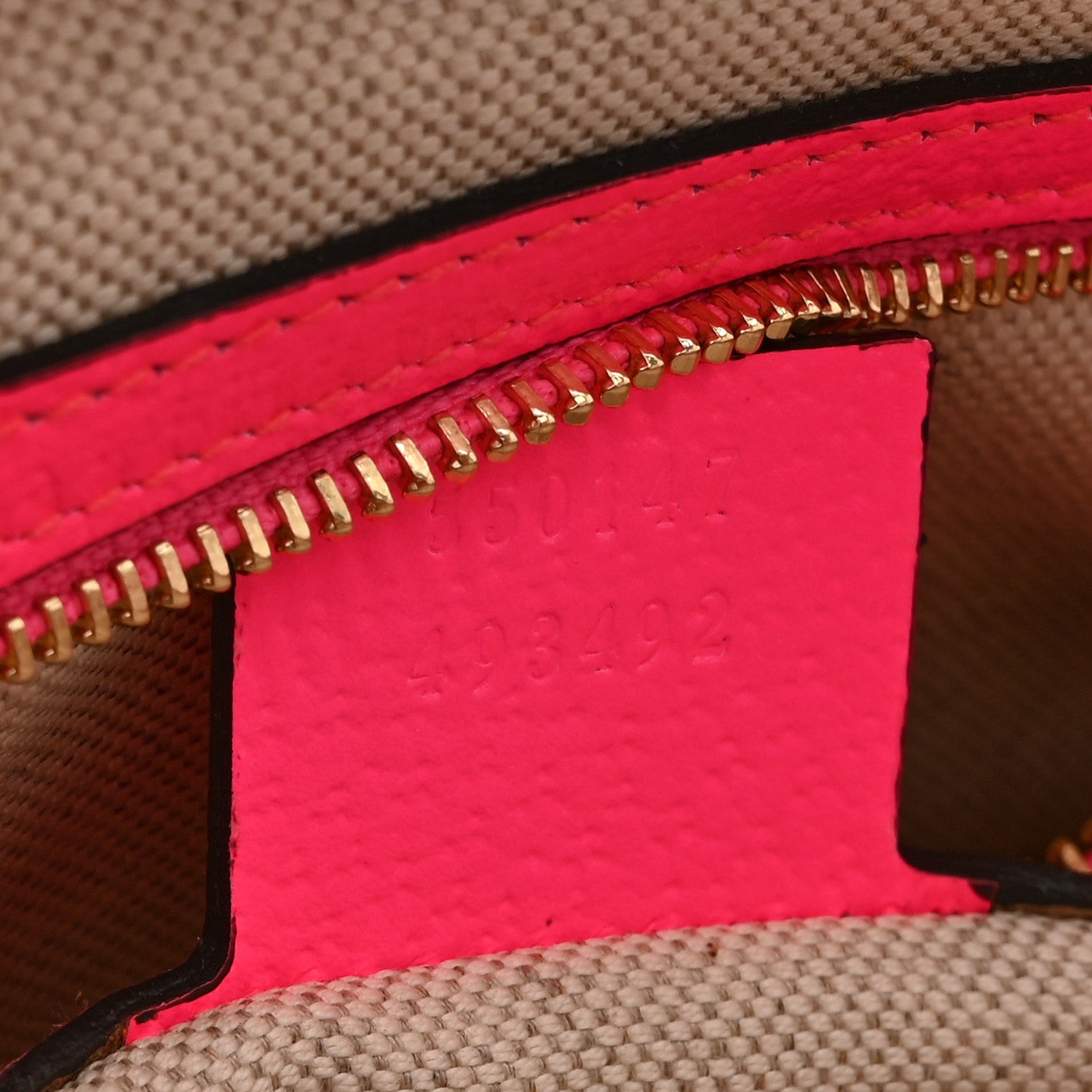 Gucci Canvas Flora Floral Shoulder Bag White Fuchsia Fluo 7 of 10