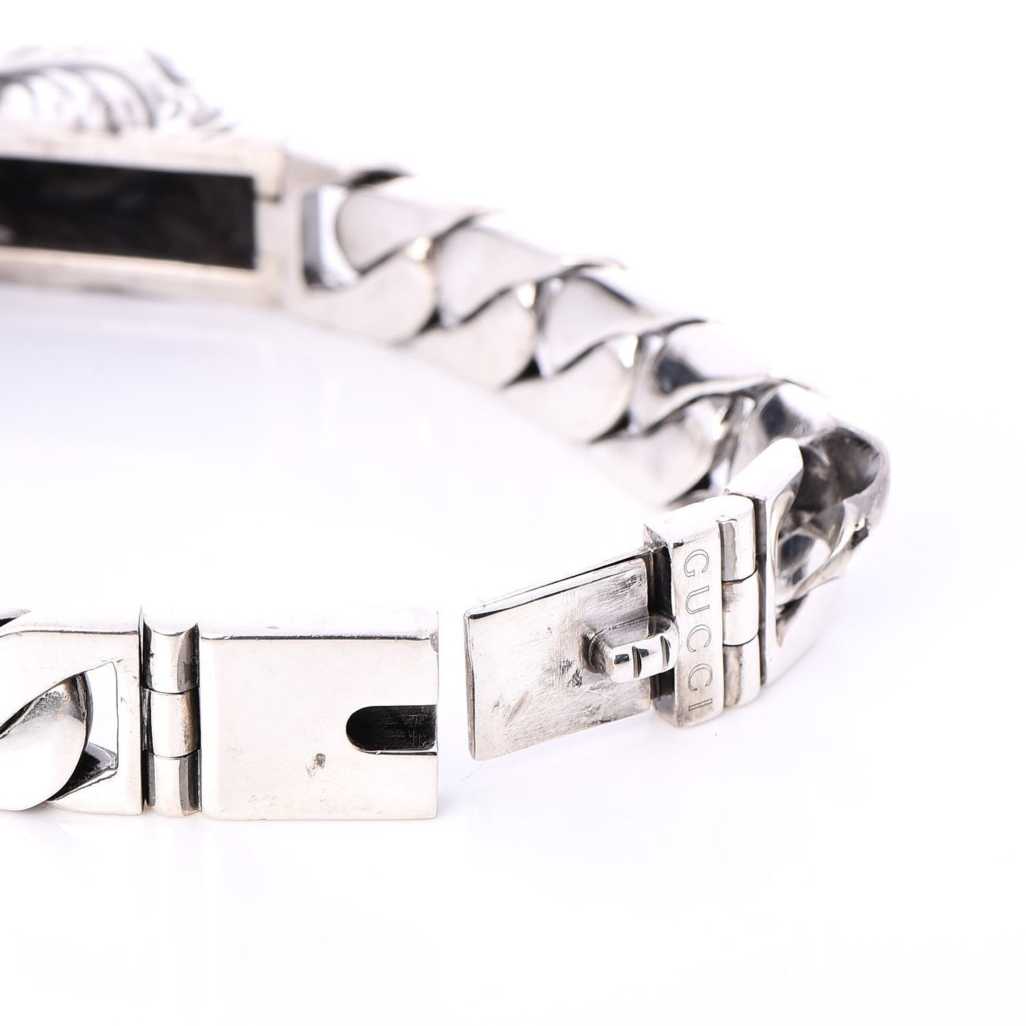 Sterling Silver Tiger Head Bracelet