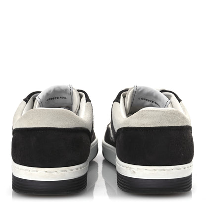 Chanel Suede Kidskin Womens CC Sneakers 40.5 Black White 6 of 11