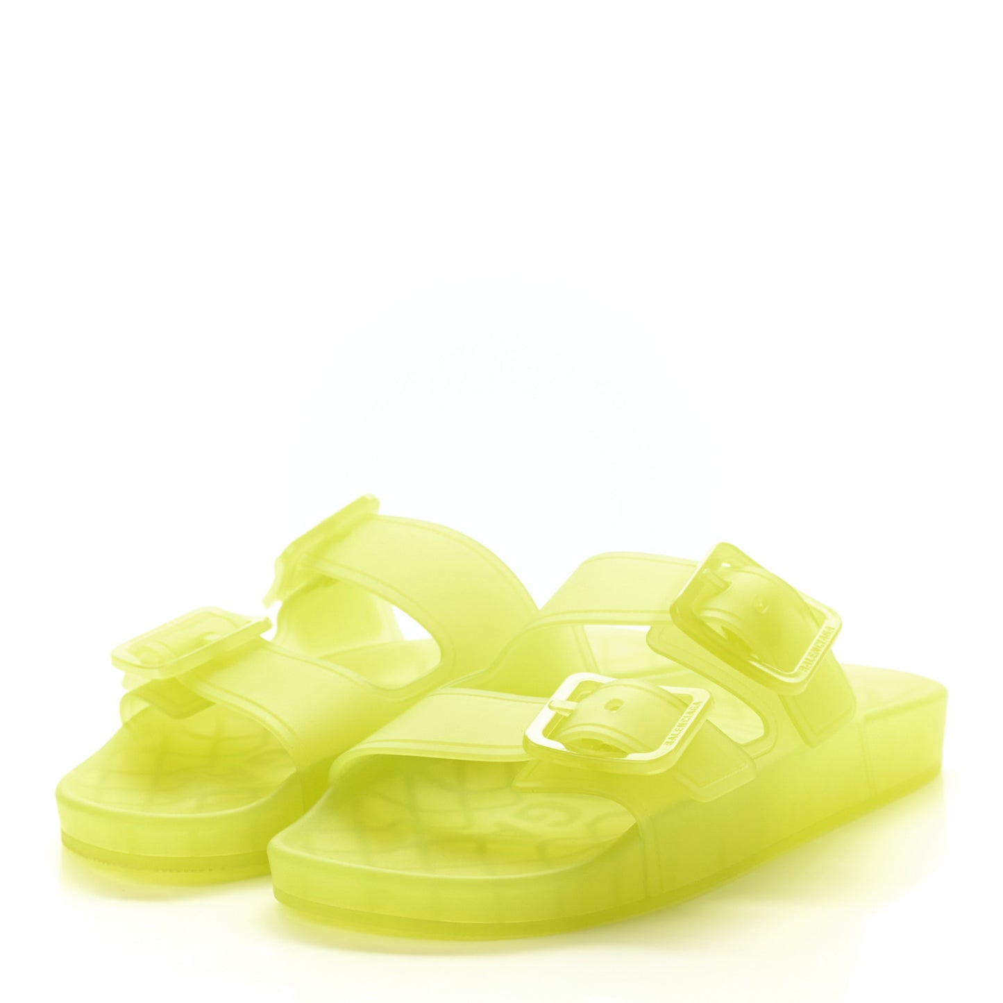 Technical Polyurethane Mallorca Slide Sandals 38 Fluo Yellow