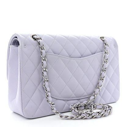 Chanel Caviar Quilted Medium Double Flap Light Purple 3 of 11