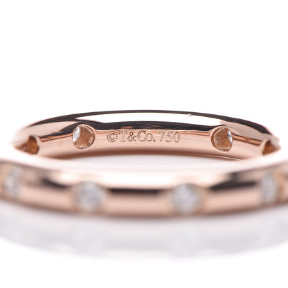 Tiffany 18K Rose Gold Diamond Bezet Band Ring 47 4 4 of 4