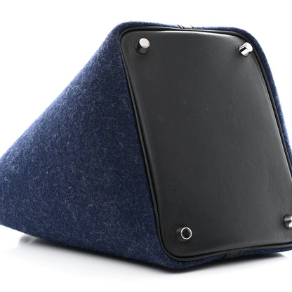 Hermes Feutre Swift Picotin Lock 18 PM Bleu Nuit Black 9 of 10