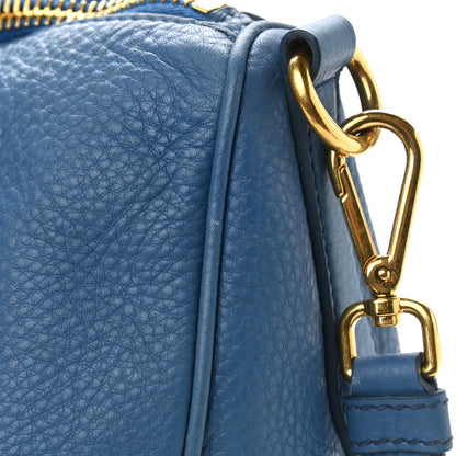 Prada Vitello Daino Bauletto Tote Cobalto 9 of 13