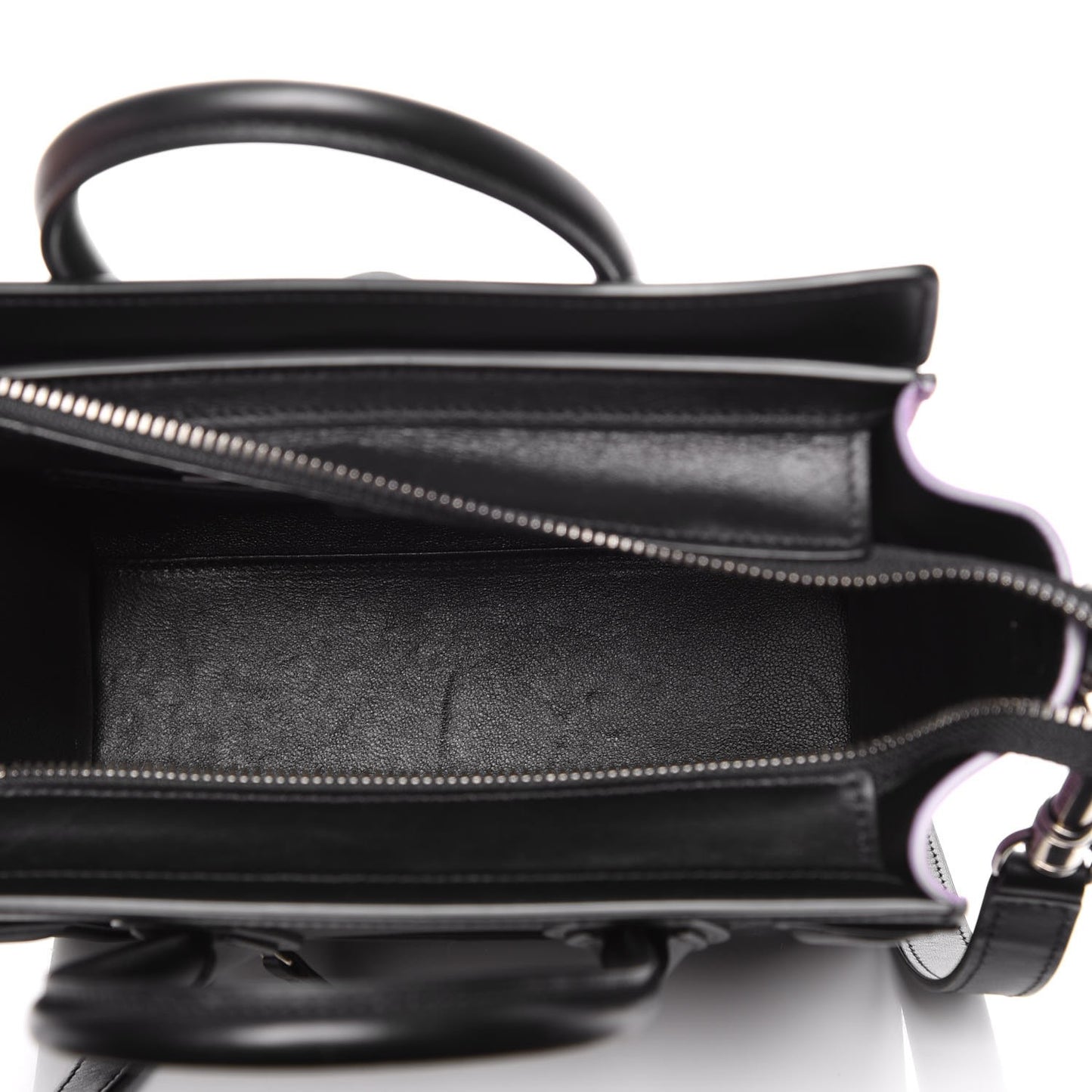 Smooth Drummed Calfskin Tri-color Nano Luggage Anthracite