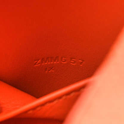 Hermes Taurillon Clemence Mini Lindy 20 Feu 7 of 9