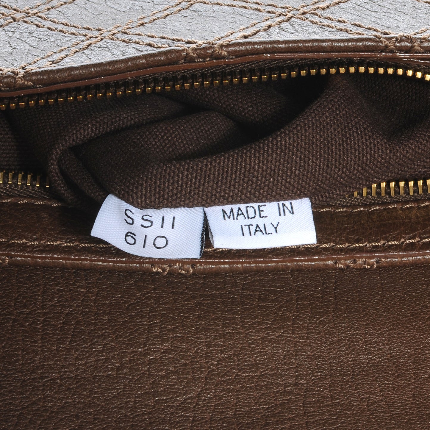 Leather Baroque XL Single Flap Brown