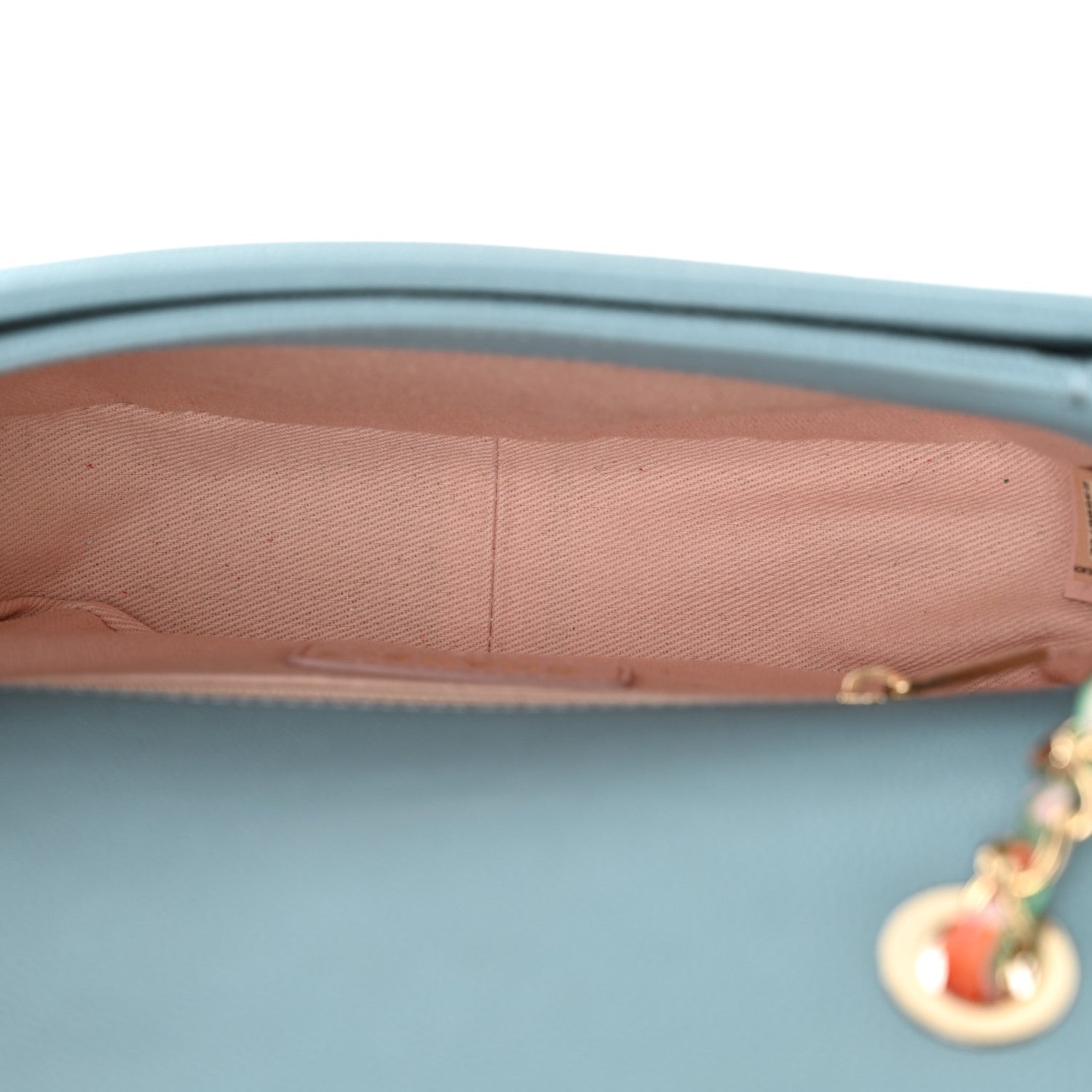 Chanel Grained Calfskin Quilted Small Cuba Top Handle Flap Blue 5 of 12