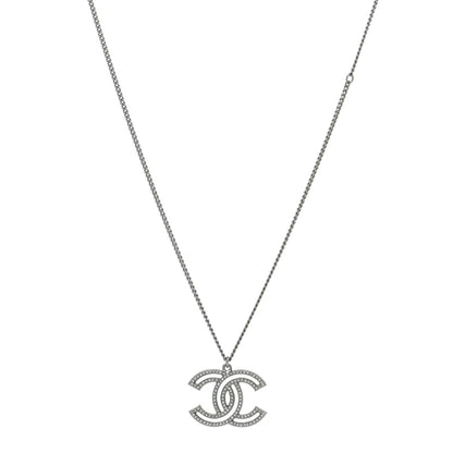 Chanel Crystal CC Necklace Ruthenium 1 of 5