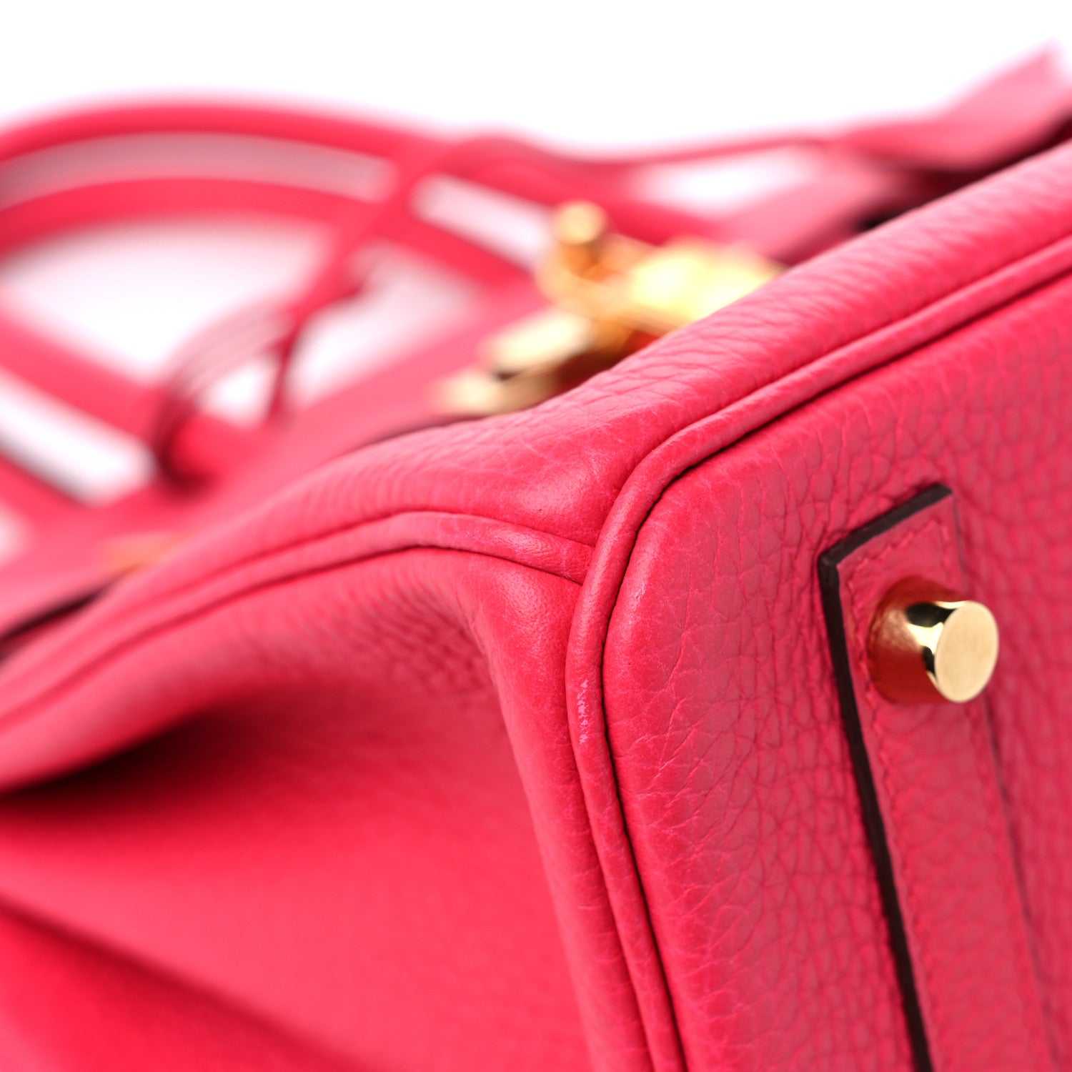Hermes Taurillon Clemence Birkin 30 Rose Extreme 8 of 14