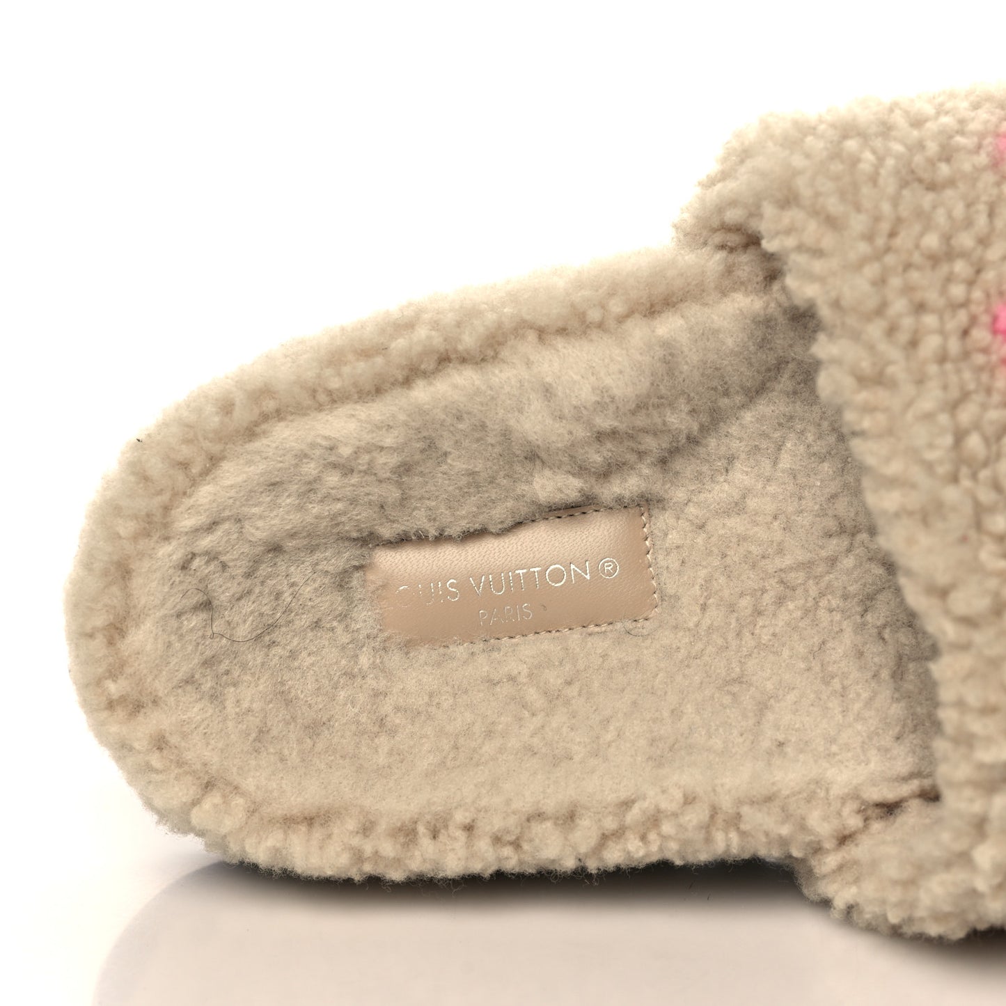 Shearling Paseo Flat Comfort Mule 38 Beige