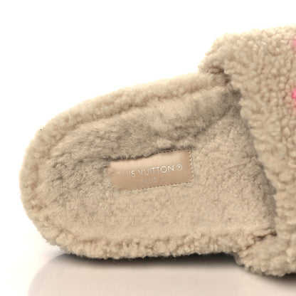 Louis Vuitton Shearling Paseo Flat Comfort Mule 38 Beige 7 of 9