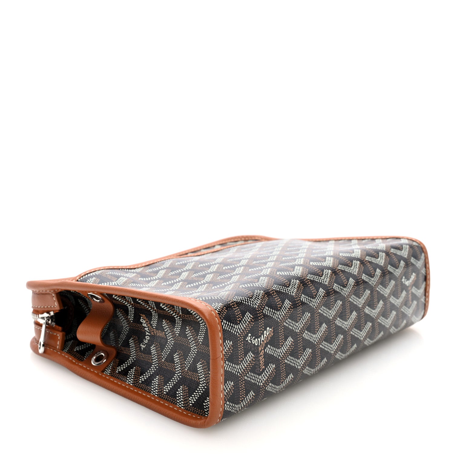 Goyard Goyardine Jouvence MM Toiletry Pouch Black Gold 4 of 7