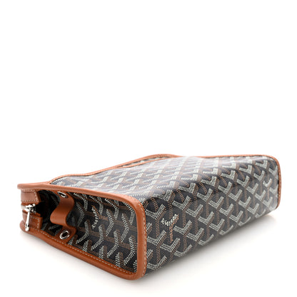 Goyard Goyardine Jouvence MM Toiletry Pouch Black Gold 4 of 7
