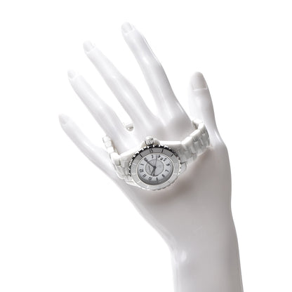 Chanel Stainless Steel Ceramic 33mm J12 Quartz Watch White 2 of 7
