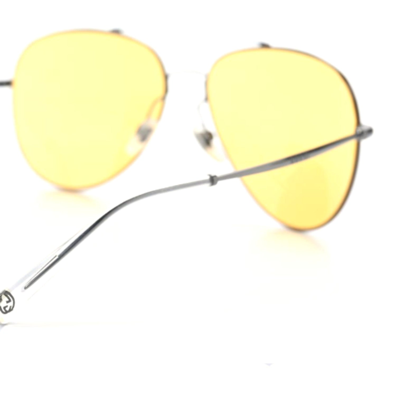 Gucci Metal Aviator GG0500S Sunglasses Yellow 3 of 7