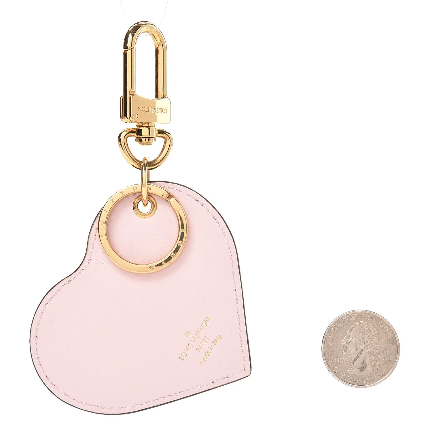 Louis Vuitton Vernis Degrade Heart Bag Charm Pink 2 of 4