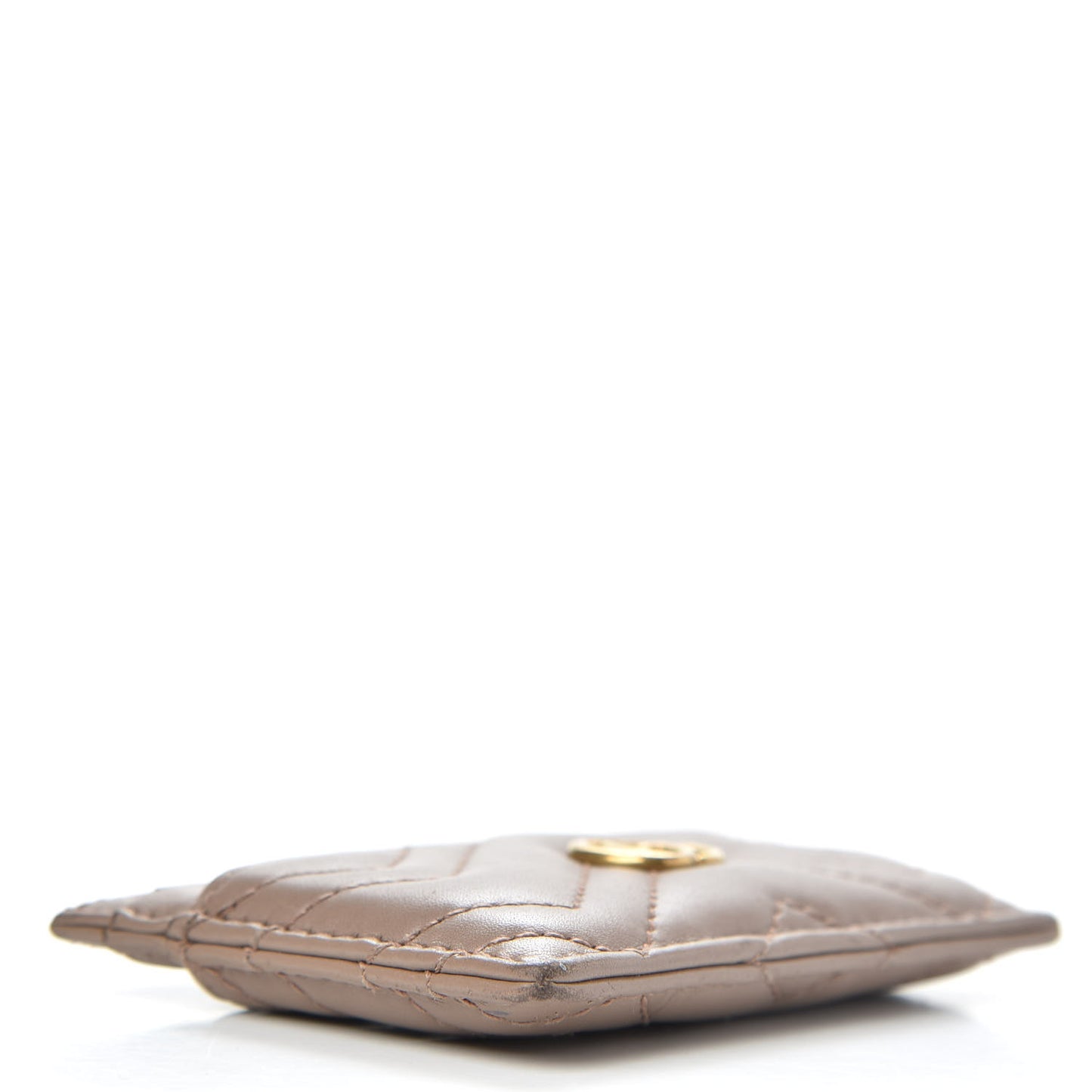 Calfskin Matelasse GG Marmont Card Holder Porcelain Rose