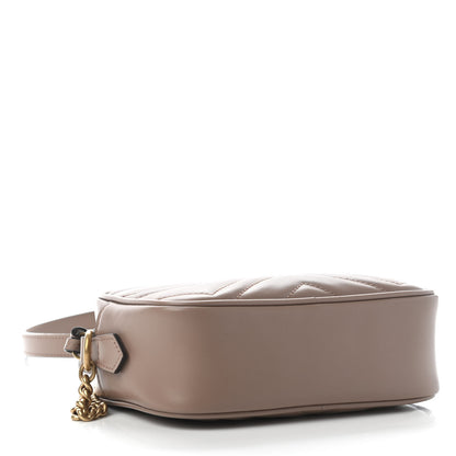 Gucci Calfskin Matelasse Mini GG Marmont Chain Shoulder Bag Porcelain Rose 4 of 9
