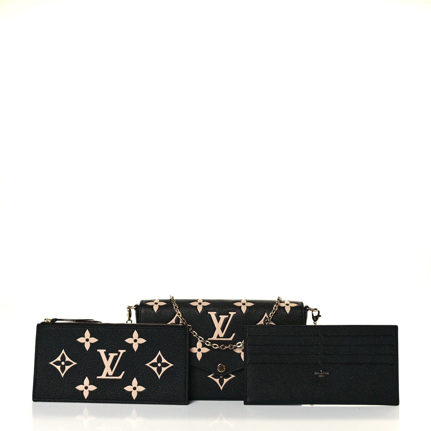 Empreinte Monogram Giant Felicie Pochette Black Beige