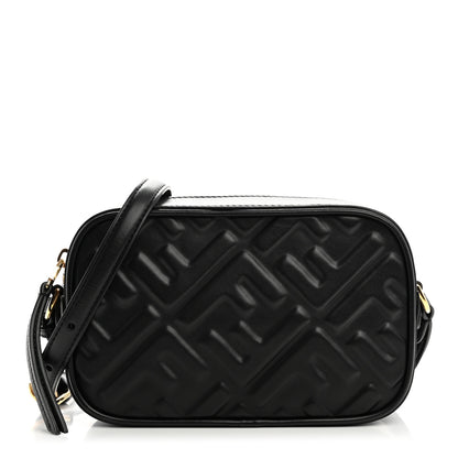 Fendi Vitello Epoque FF Embossed Camera Case Black 1 of 9