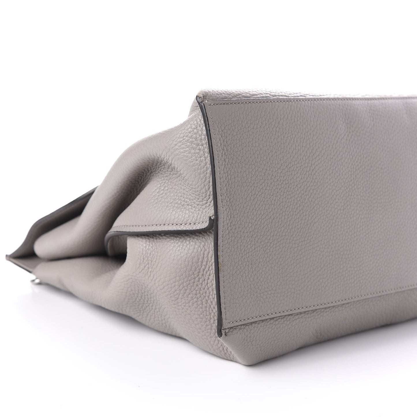 Cellarius Calfskin Large Bamboo Daily Top Handle Bag Storm Grey