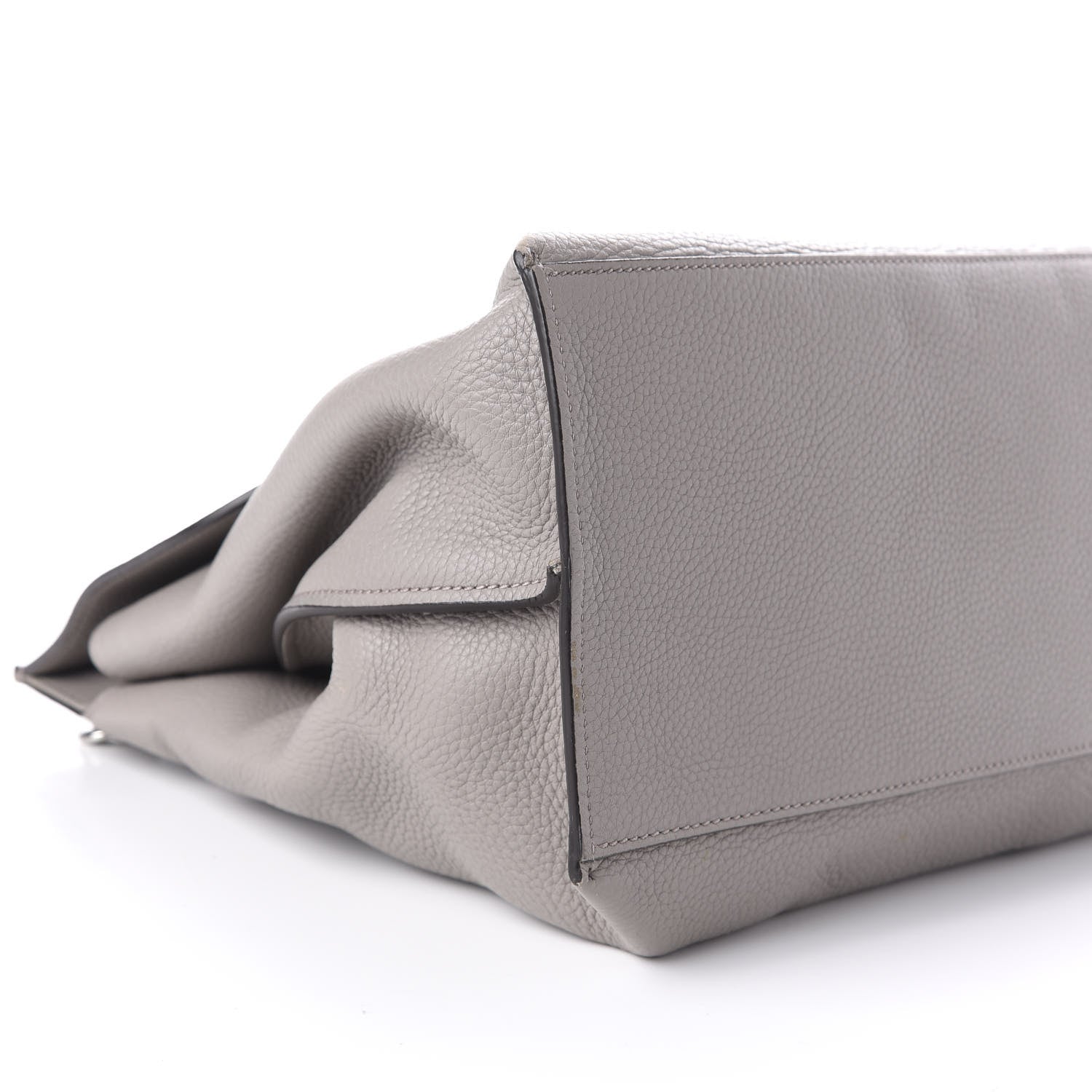 Gucci Cellarius Calfskin Large Bamboo Daily Top Handle Bag Storm Grey 11 of 12