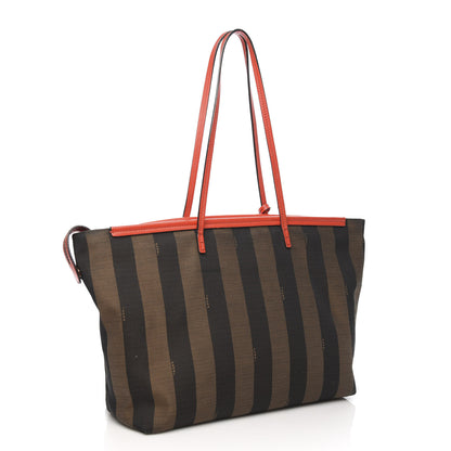 Fendi Pequin Vitello Roll Tote Tobacco Papavero 3 of 13