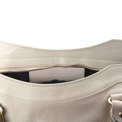 Balenciaga Chevre Gold Metallic Edge Hardware City Ivoire 7 of 10