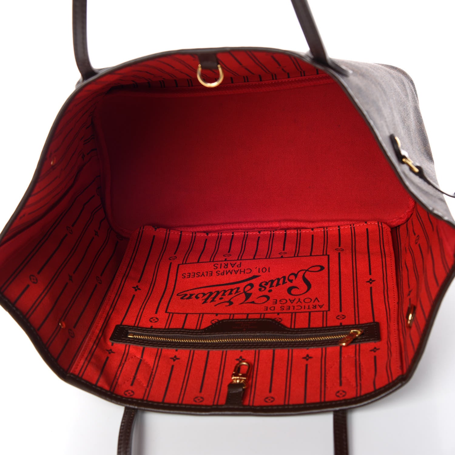 Louis Vuitton Damier Ebene Neverfull MM 7 of 9