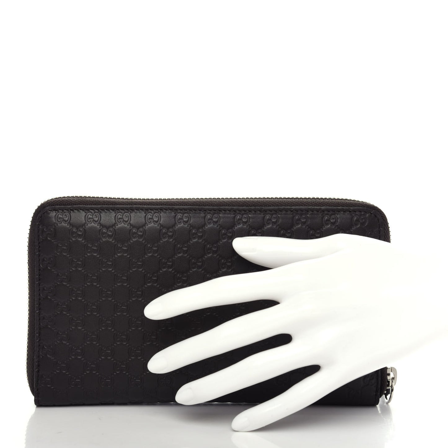 Microguccissima Large Zip Around Organizer Wallet Testa di Moro
