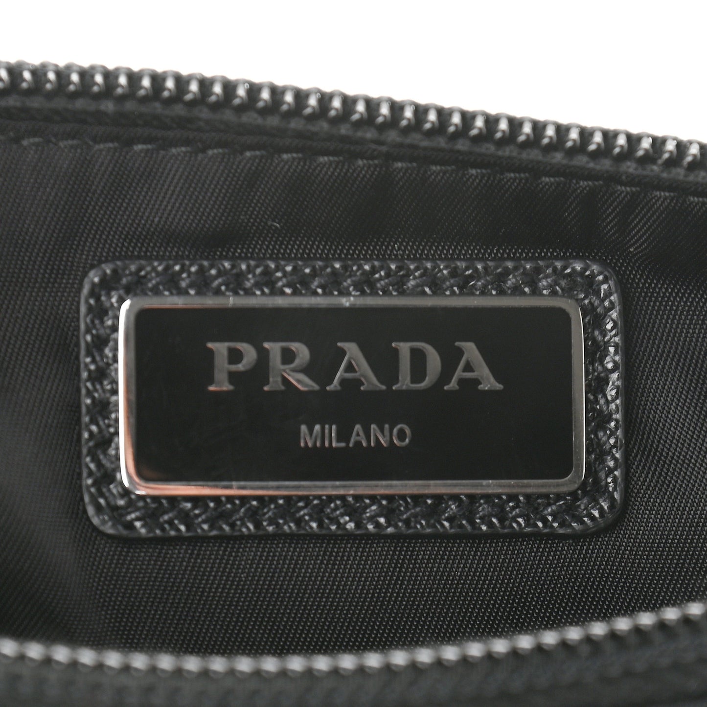 Tessuto Nylon Saffiano Belt Bag Black