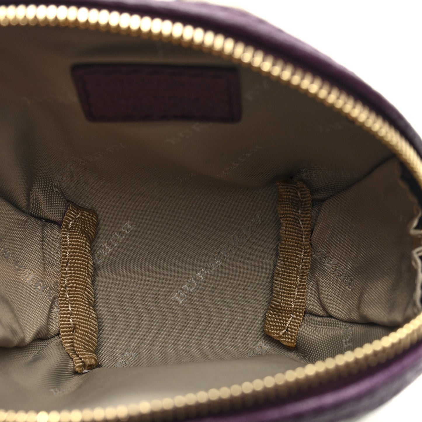 Haymarket Check Round Key Pouch Plum