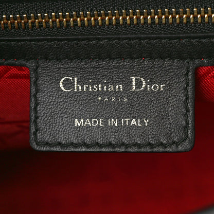 Christian Dior Lambskin Cannage Large Lady Dior Black 6 of 11