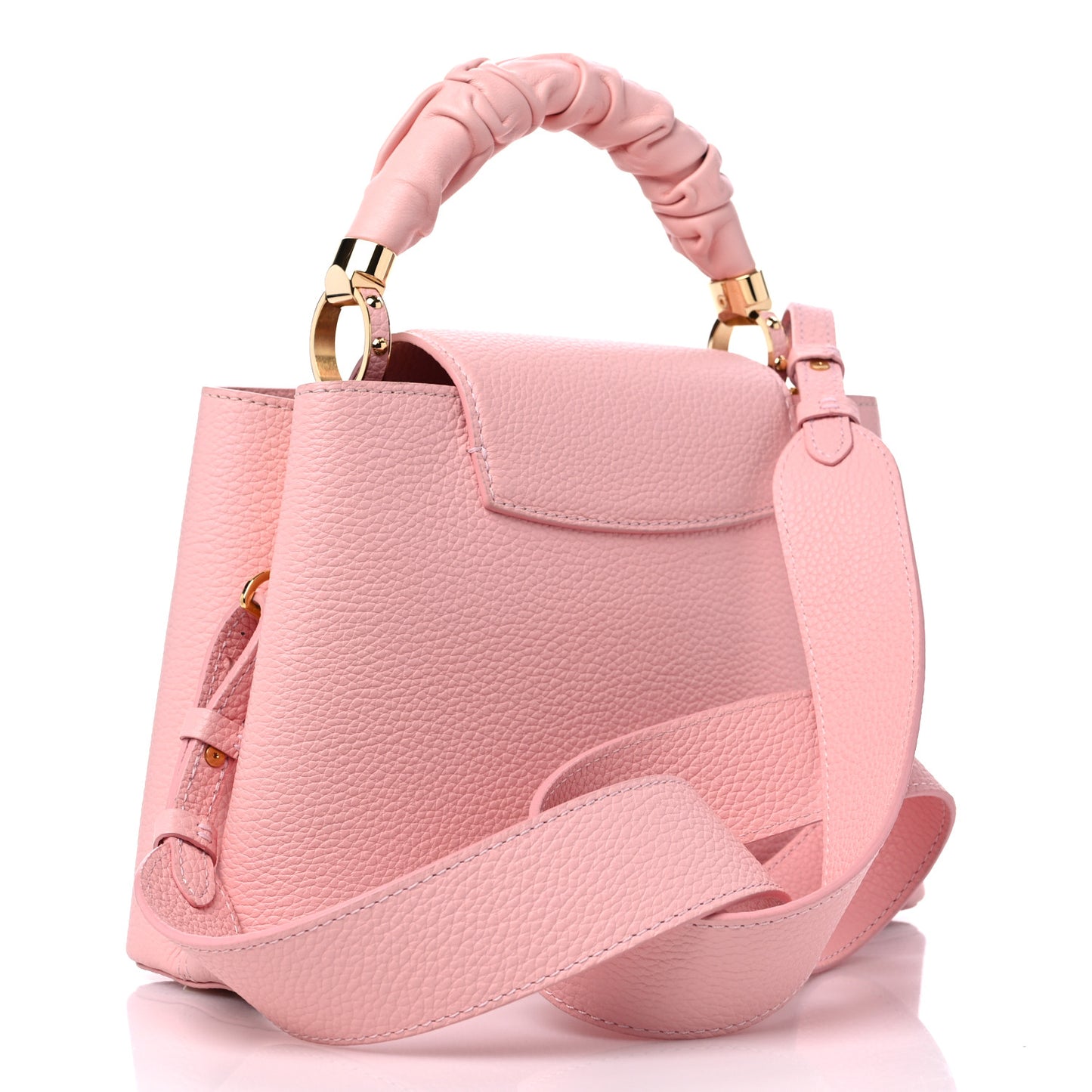 Taurillon Scrunchie Capucines BB Bubble Gum Pink