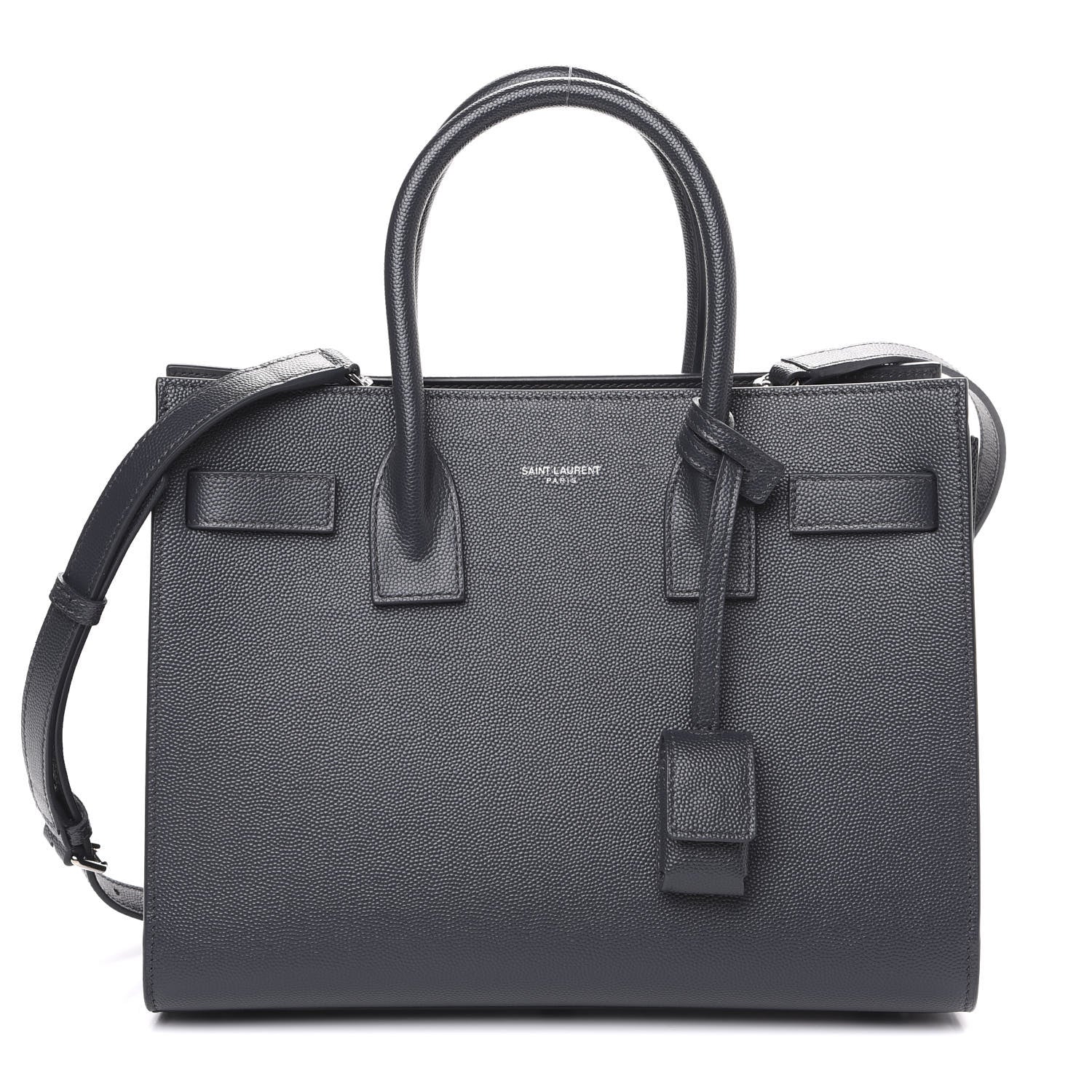 Saint Laurent Grain De Poudre Baby Sac De Jour Dark Smog 1 of 8