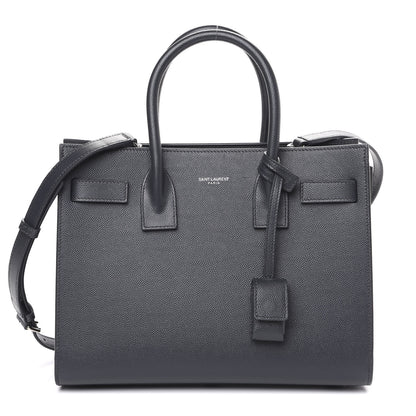 Saint Laurent Grain De Poudre Baby Sac De Jour Dark Smog 1 of 8