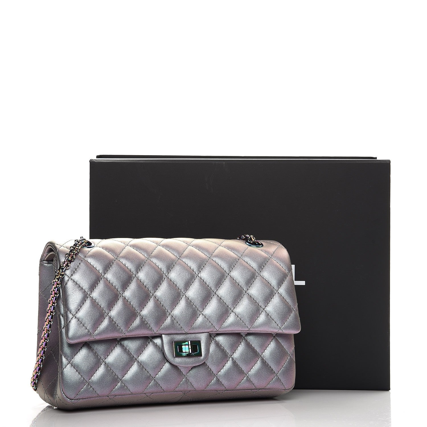 Chanel Iridescent Lambskin Quilted 2.55 Reissue 226 Flap Light Purple 10 of 10