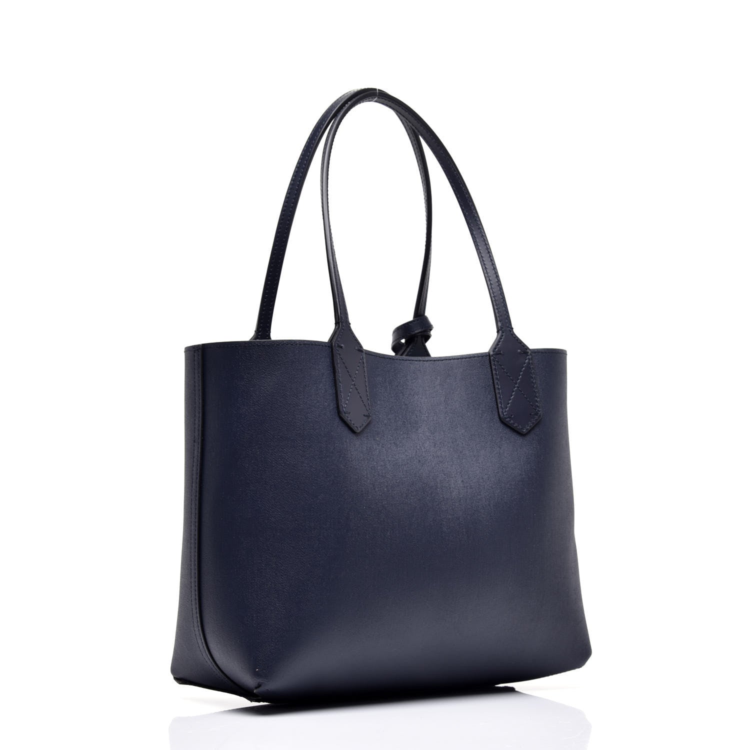 Gucci GG Supreme Monogram Blooms Small Reversible Tote Beige Blue Navy 6 of 15