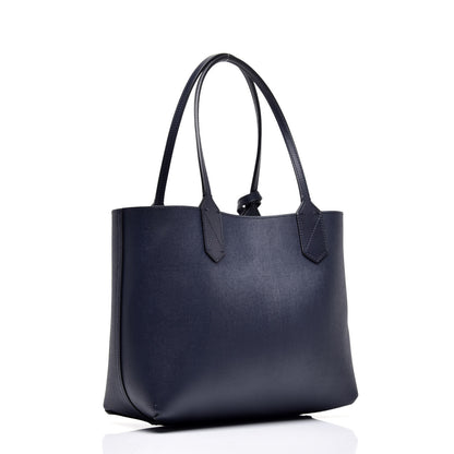 Gucci GG Supreme Monogram Blooms Small Reversible Tote Beige Blue Navy 6 of 15