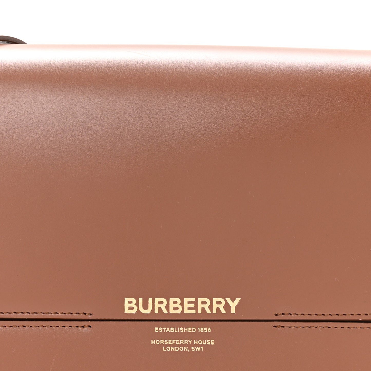 Smooth Calfskin Two Tone Small Grace Bag Malt Brown Black