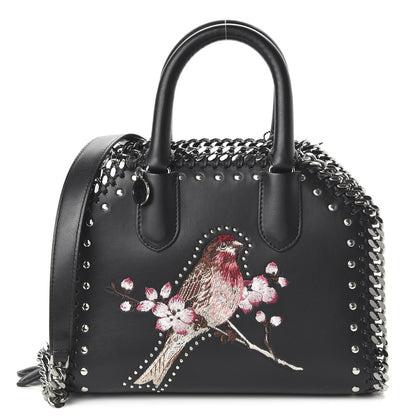 Stella McCartney Eco Alter Nappa Mini Falabella Box Bird Top Handle Bag Black 1 of 9